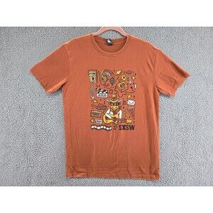 SXSW Volunteer Shirt Mens Medium University of Texas Burnt Orange Longhorns 2025